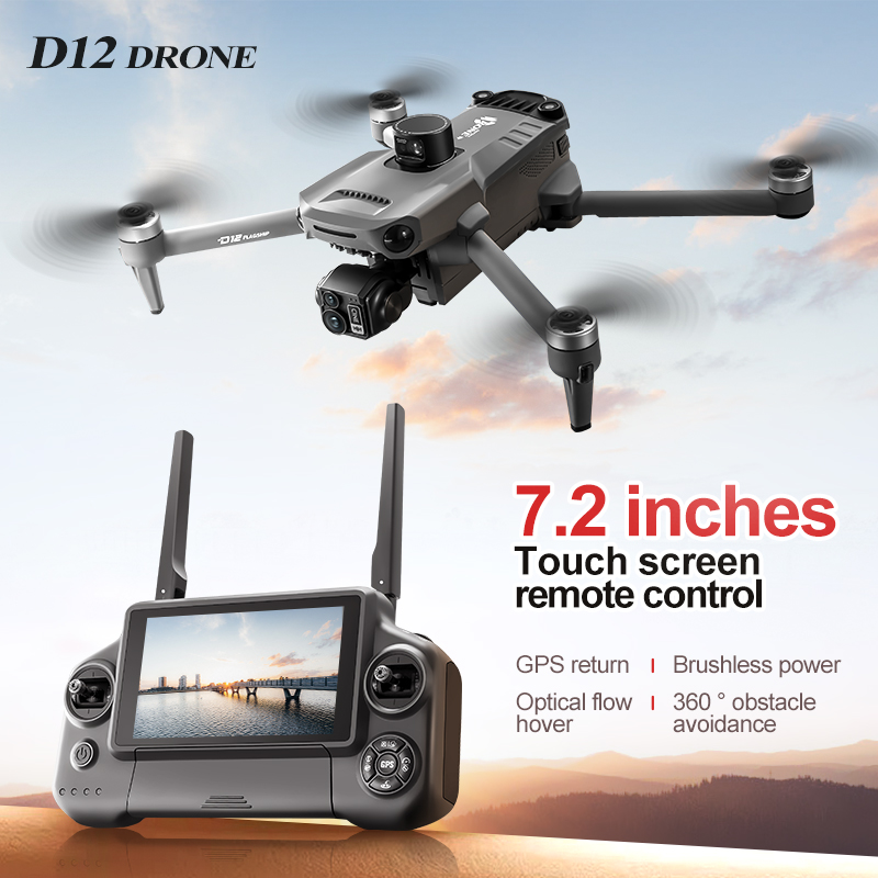 Drone Aircraft Jjrc - Drones GPS professionnels D12 avec écran