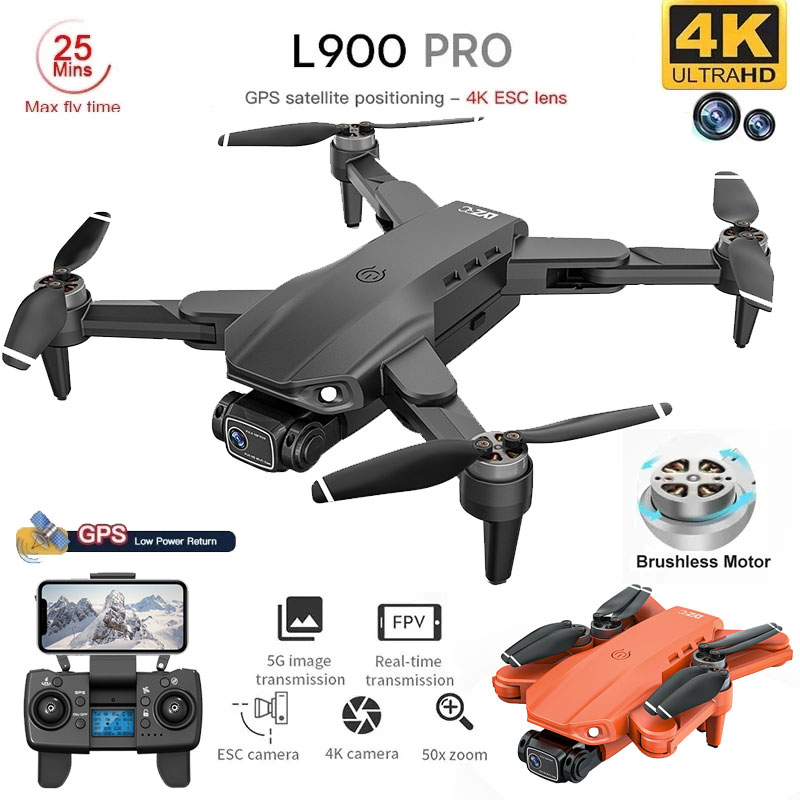 Drone Rc Helicopter With Camera - L900 Pro GPS Drone 4K professionnel