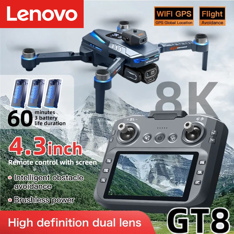 Drone Rc Folding - Drone Lenovo GT8 8K Professionnel avec