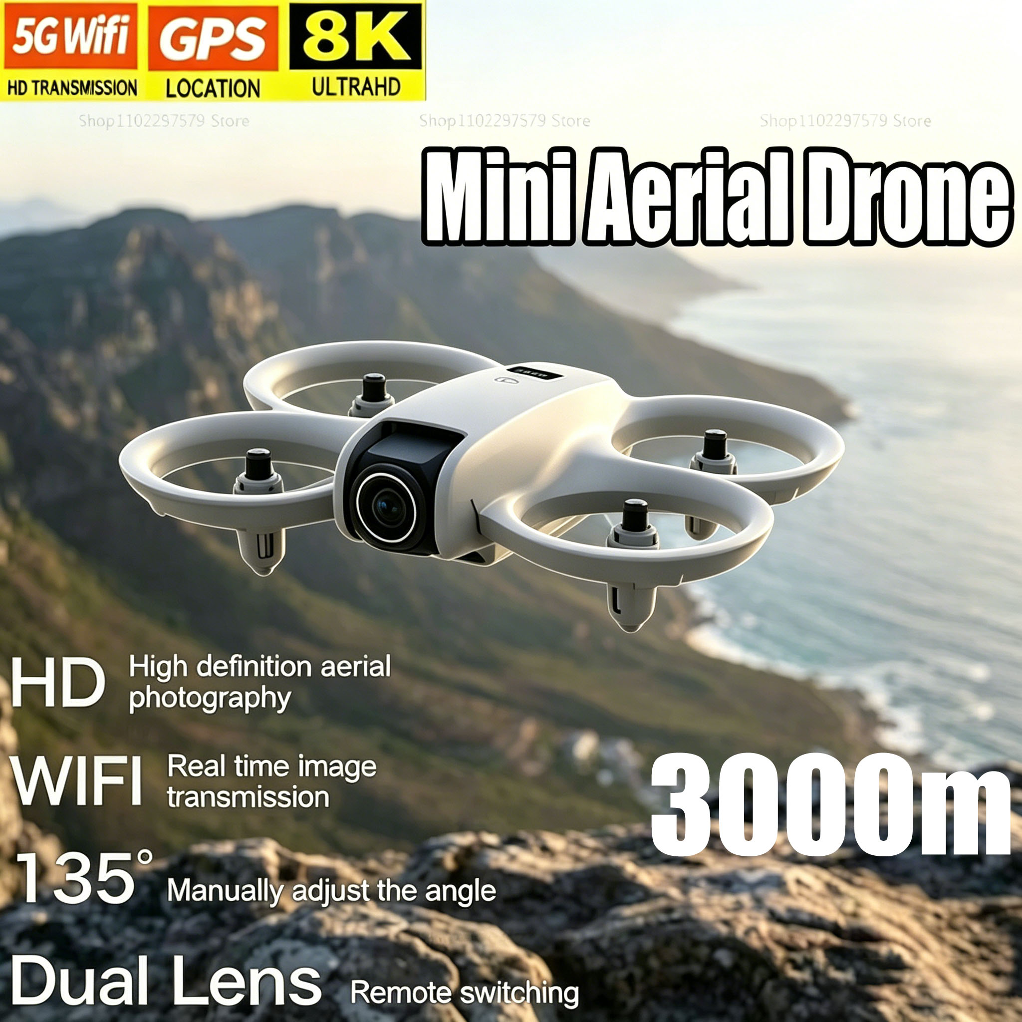 Drone Vera Rc - Mini drone avec caméra HD 8K,