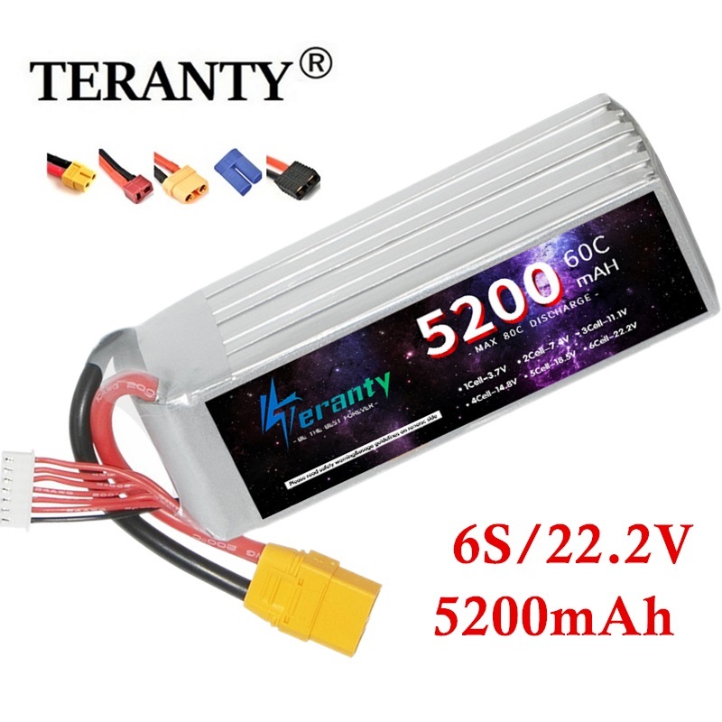 Rc Drift Car Kit - TERANTY-Batterie Lipo 6S, 5200mAh, 22.2V 60C,
