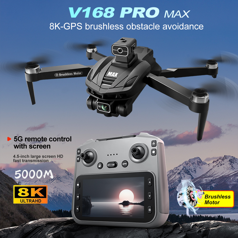 Drone Rc App - V168 PRO Max GPS Drone 8K