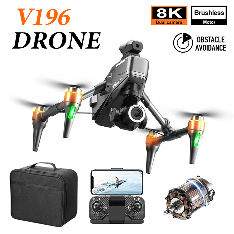 Drone V196 Rc - VSULAlloy-Drone Pro Max, Évitement d'Obstacles, Caméra