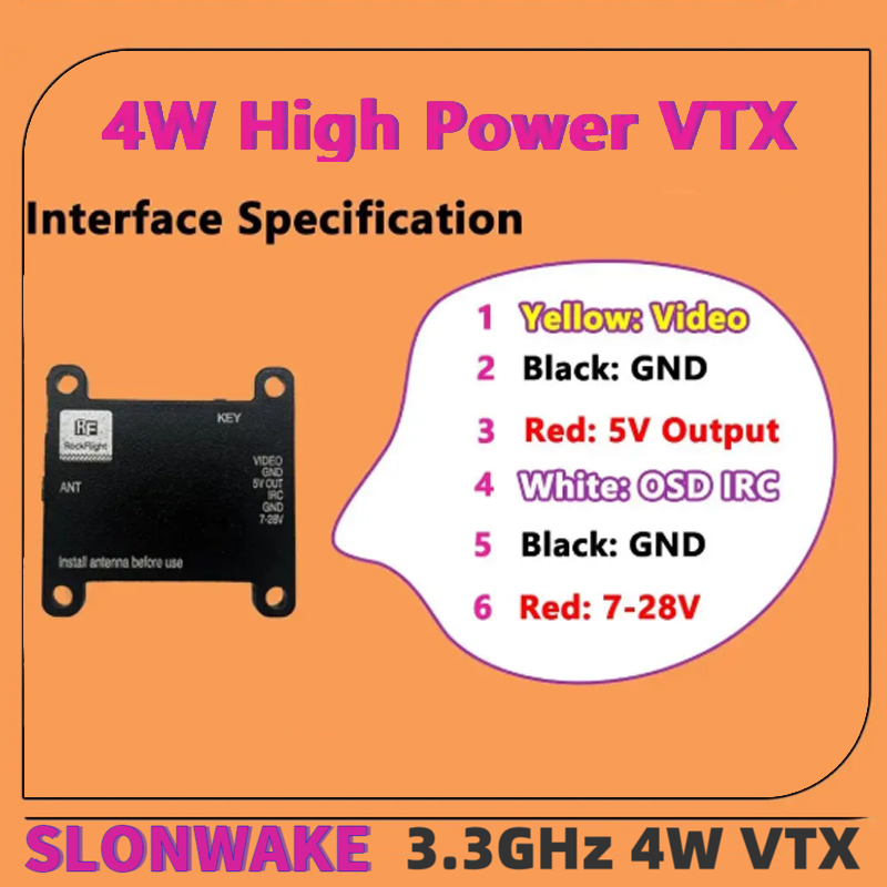 Émetteur vidéo VTX SLONWAKE FP - Rc Transmitter avis et prix