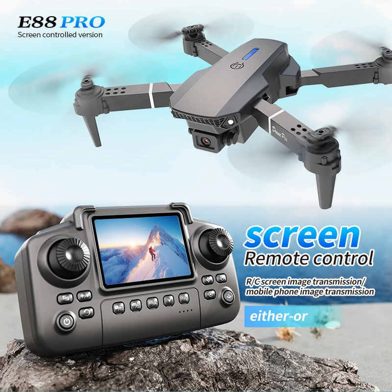 Drone professionnel E88 PRO av - Drone Rc Holder avis et prix