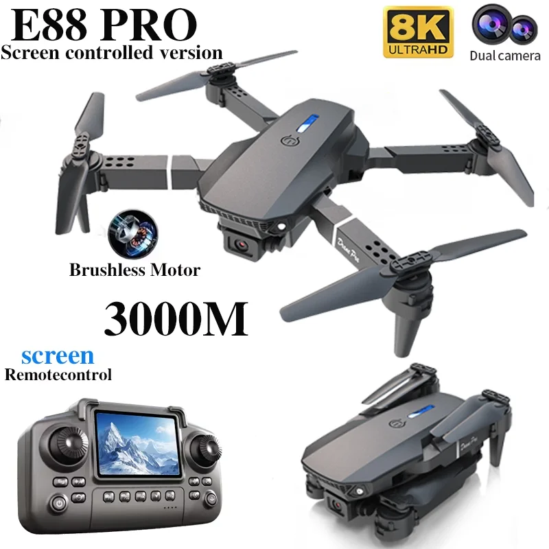 Drone professionnel E88 PRO av - Drone Rc Holder avis et prix