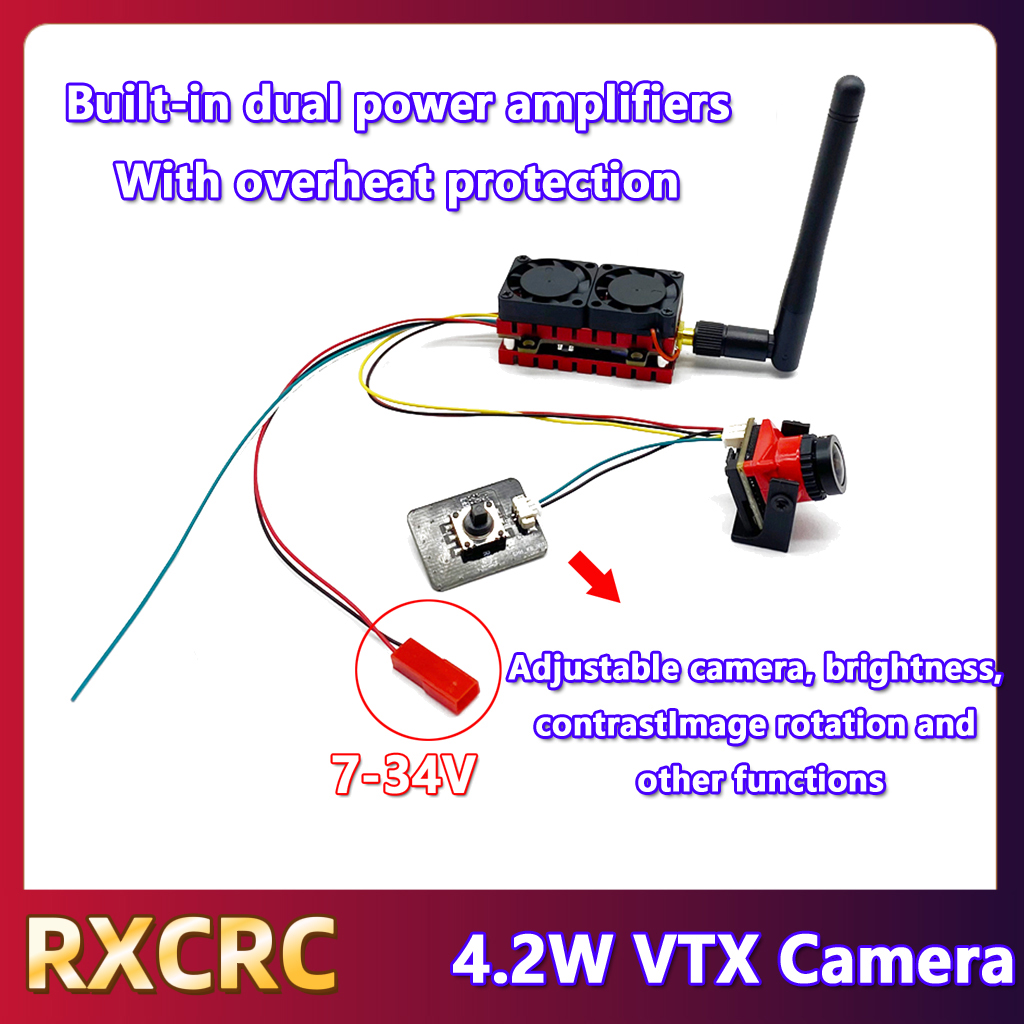 RXCRC 5.8G 48CH 4.2W transmett - Drone With Rc Controller avis et prix
