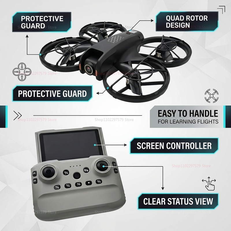 Nouveau Mini Drone M5 2026 ave - Drone Rc Helicopter With Camera avis et prix