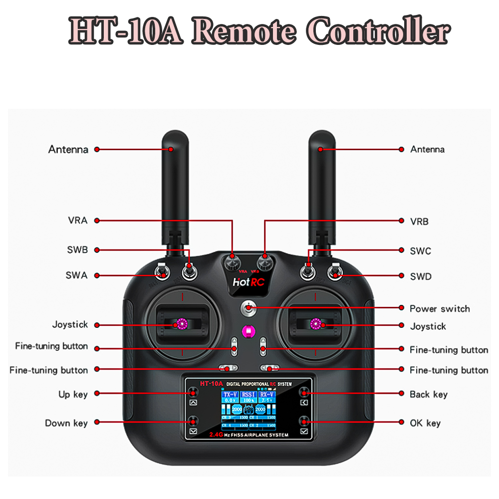 Hotrc Hot RC HT-10A HT10A 2.4G - Drone Rc Accessories avis et prix