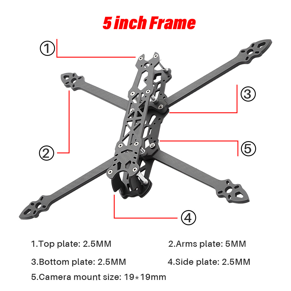 Mark4 5 pouces FPV Racing Dron - Drone Frame 5 Inch avis et prix