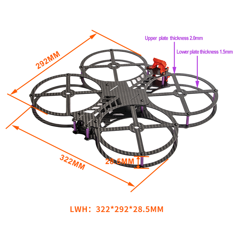 Nouveau Kit de cadre FPV AOS C - Drone Frame 5 Inch avis et prix